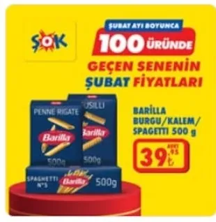 Barilla Burgu/Kalem/Spagetti 500 G