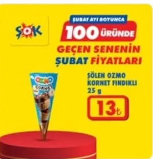 Şölen Ozmo Kornet Fındıklı 25 G