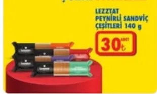 Lezzat Peynirli Sandviç Çeşitleri 140 G