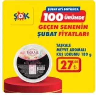 Taşkale Meyve Aromalı Kuş Lokumu 180 G