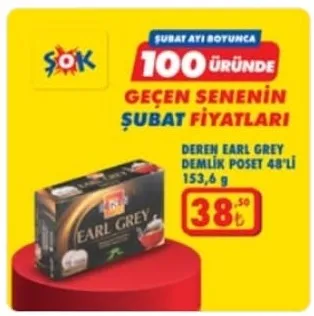 Deren Earl Grey Demlik Poşet 48'Li 153,6 G