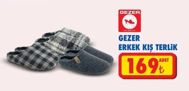 Gezer Erkek Kış Terlik