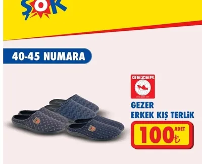 Gezer Erkek Kış Terlik