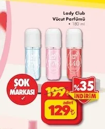 Lady Club Vücut Parfümü 180 Ml