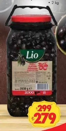 Lio Doğal Sele Siyah Zeytin 2 Kg