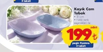 Kayık Cam Tabak 21 Cm