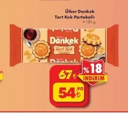 Ülker Dankek Tart Kek Portakallı 180 G