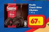 Nestle Classic Bitter Çikolata 60 G