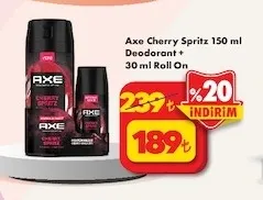 Axe Cherry Spritz 150 Ml Deodorant + 30 Ml Roll On