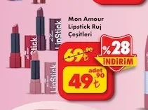 Mon Amour Lipstick Ruj Çeşitleri