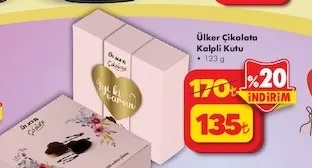 Ülker Çikolata Kalpli Kutu 123 G