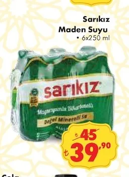 Sarıkız Maden Suyu 6X250 Ml