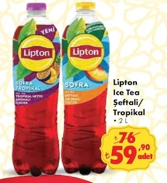 Lipton Ice Tea Şeftali/ Tropikal 2 L