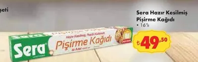 Sera Hazır Kesilmiş Pişirme Kağıdı 16'Lı