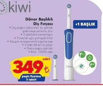 Kiwi Döner Başlıklı Diş Fırçası