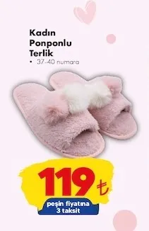 Kadın Ponponlu Terlik