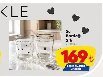 Su Bardağı 2'Li 380 Cc