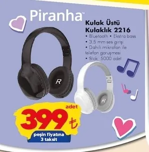 Piranha Kulak Üstü Kulaklık 2216