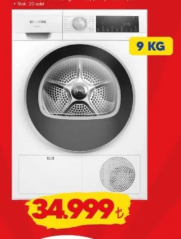 Siemens 9 Kg Çamaşır Kurutma Makinesi