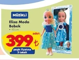 Müzikli Eliza Moda Bebek 45 Cm