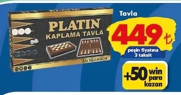 Platin Kaplama Tavla