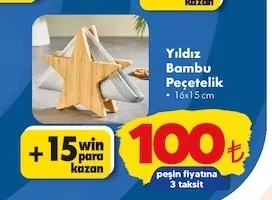 Yıldız Bambu Peçetelik 16X15 Cm