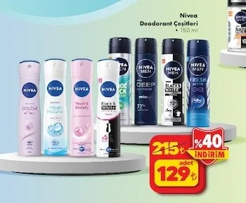 Nivea Deodorant Çeşitleri 150 Ml