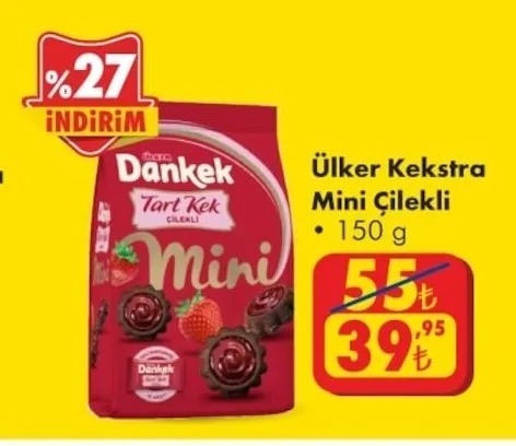 Ülker Kekstra Mini Çilekli 150 G