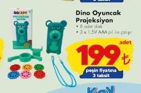 Dino Oyuncak Projeksiyon 6 Adet Disk