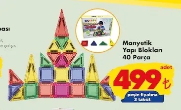 Manyetik Yapı Blokları 40 Parça