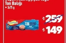 Superfresh Ayçiçek Yağlı Ton Balığı 3X75 G