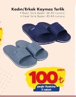 Kadın/Erkek Kaymaz Terlik