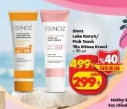 Sinoz Leke Karşıtı/Pink Touch Yüz Güneş Kremi 50 Ml