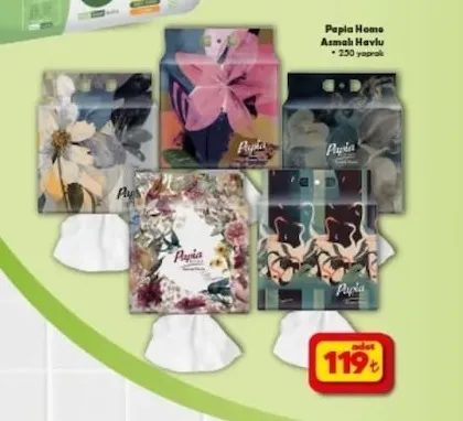 Papia Home Asmalı Havlu 250 Yaprak