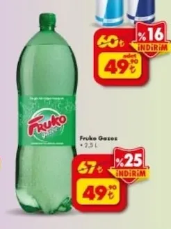 Fruko Gazoz 2.5 L