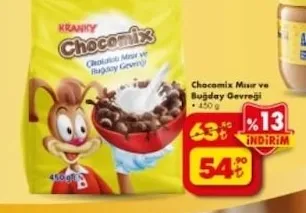 Kranky Chocomix Mısır Ve Buğday Gevreği 450 G