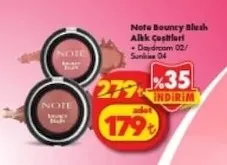 Note Bouncy Blush Allık Çeşitleri