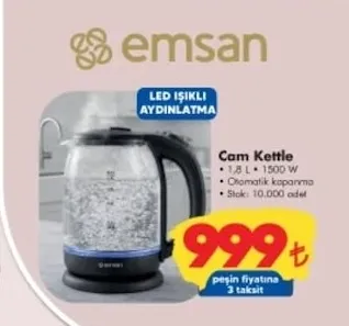 Emsan Cam Kettle