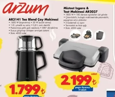 Arzum Ar3141 Tea Blend Çay Makinesi