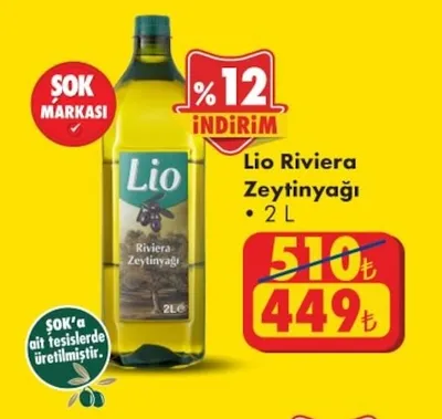 Lio Riviera Zeytinyağı 2 L