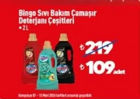 Bingo Sıvı Bakım Çamaşır Deterjanı Çeşitleri 2 L