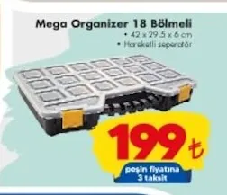 Mega Organizer 18 Bölmeli