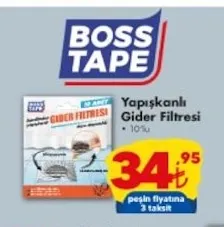 Boss Tape Yapışkanlı Gider Filtresi
