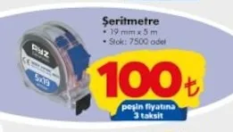 Şeritmetre 19 Mm X 5 M