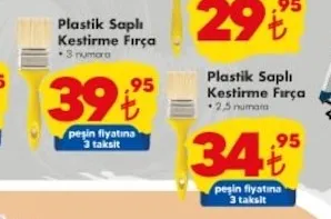Plastik Saplı Kestirme Fırça