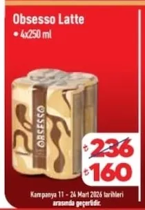 Obsesso Latte 4X250 Ml