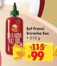 Şef Franzi Sriracha Sos 510 G