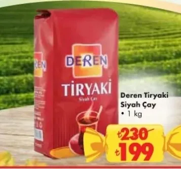 Deren Tiryaki Siyah Çay 1 Kg