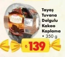 Tayaş Tuvana Dolgulu Kakao Kaplama 350 G