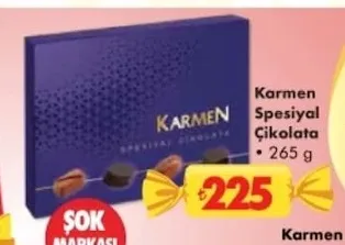 Karmen Spesiyal Çikolata 265 G